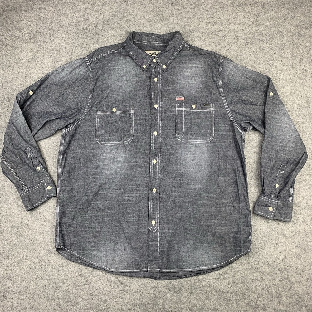 Seven7 Men Shirt Size 2XL Long Sleeve Button Down Shirt 100% Cotton